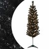 vidaXL Umetno vitko božično drevo 150 cm 150 LED Toplo bela
