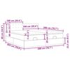 vidaXL Otomanski posteljni okvir z vzmetnicami rjav 200x200 cm blago