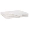 vidaXL Težka odeja Bela 120 x 180 cm 5 kg 100% Bombaž 205T