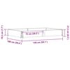 vidaXL Vrtno korito 150x100 cm trdna borovina