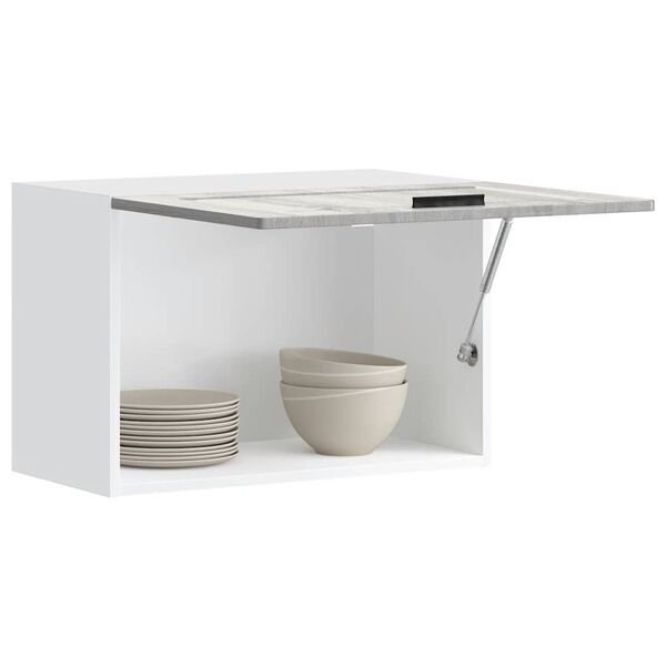 vidaXL Kuhinjska stenska omarica Porto siva sonoma inženirski les