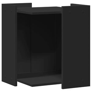 vidaXL Omara za mačje strani&scaron;če črna 42x42x51 cm inženirski les