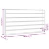 vidaXL Lesena zbirateljska vitrina z 6 policami 100x9x55 cm