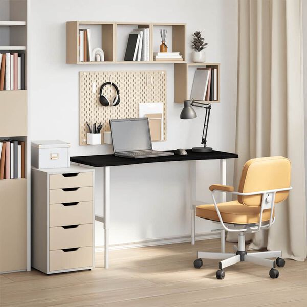 vidaXL Mizna plo&scaron;ča temno rjava 120x60x2,5 cm trdna hrastovina