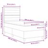 vidaXL Postelja z vzmetnico z vzmetnico Svetlo siva 90 x 200 cm blago