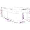 vidaXL Box spring postelja z vzmetnico temno zelena 100x200 cm žamet