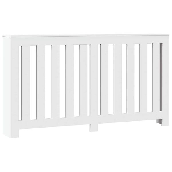 vidaXL Pokrov za radiator bel 149x20x82 cm inženirski les