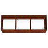 vidaXL Vrtna visoka greda 120x40x40 cm corten jeklo