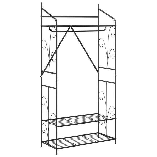 vidaXL Odprt omara Enobarvno 78 x 36 x 158 cm