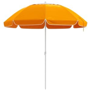 vidaXL Vrtni dežnik 160 cm 170T poliester Oranžna