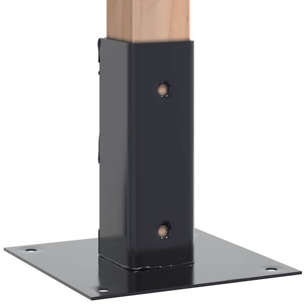 vidaXL Podstavki za stebre Kvadratni 4 kosi Antracit 51x51 mm