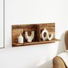 vidaXL Stenska omarica 70x16,5x30 cm starinski les inženirski les
