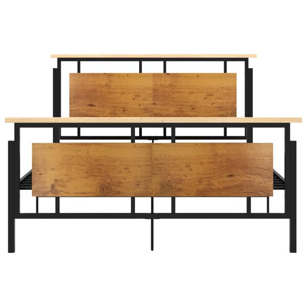 vidaXL Posteljni okvir kovinski 140x200 cm