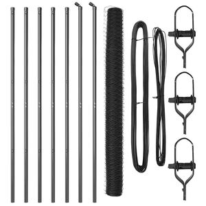 vidaXL Steber ograje. Siva