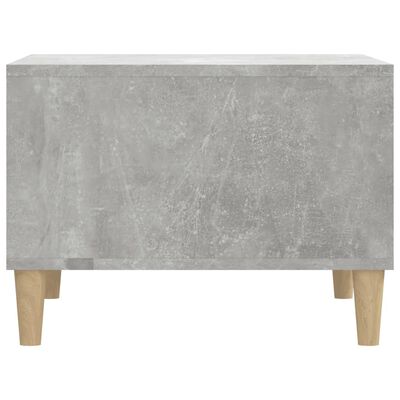 vidaXL Klubska mizica betonsko siva 60x50x36,5 cm inženirski les