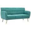 vidaXL Kavč trosed z oblogo iz blaga 172x70x82 cm zelene barve