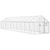 vidaXL Ptičnica srebrna 1,79x10x1,85 m aluminij