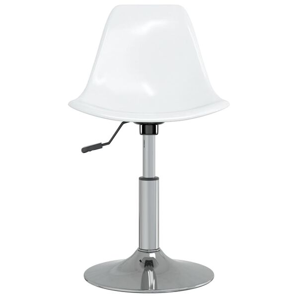 vidaXL Vrtljivi jedilni stoli 4 kosi beli PP