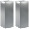 vidaXL Stojalo za rastline 2 pcs Srebrna 30 x 30 x 80 cm