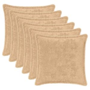 vidaXL Prevleka za blazino 6 kos HOUTEN Krem 30 x 30 cm