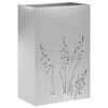 vidaXL Vrtni lonček Srebrna 50 x 30 x 75 cm Pocinkano jeklo