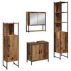 vidaXL Komplet pohi&scaron;tva za kopalnico 4 pcs Rjava 33 x 33 x 185.5 cm