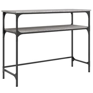 vidaXL Konzolna mizica siva sonoma 100x35,5x75 cm inženirski les