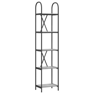 vidaXL Knjižna polica 5 nivojev 40 x 30 x 183 cm Inženirski les