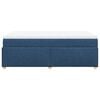 vidaXL Box spring postelja z vzmetnico moder 120x200 cm blago