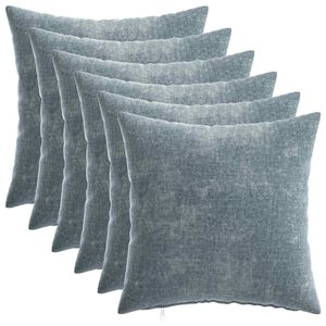 vidaXL Prevleka za blazino 6 kos HEERLEN Svetlo modra 40 x 40 cm