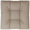 vidaXL Blazina za palete taupe 80x80x12 cm blago