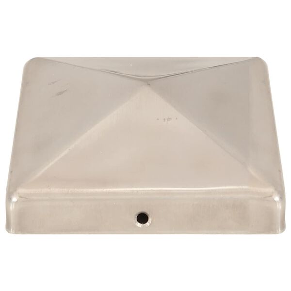 vidaXL Piramidni pokrovčki za stebričke 6 kosov jeklo 101x101 mm