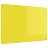 vidaXL Kuhinjski panel Rumena 90 x 60 cm kaljeno steklo