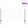 vidaXL Ograja s stebrom Siva 1 x 50 m Jeklo in PVC