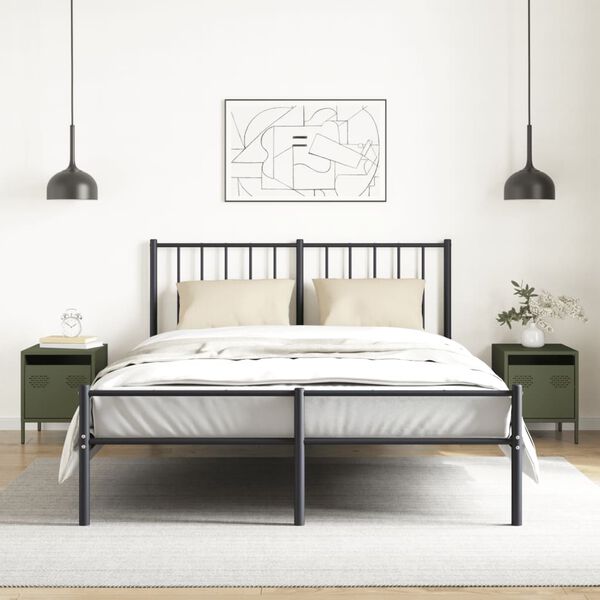 vidaXL Nočna omarica 2 kosa olivno zelena 35x39x43,5 cm jeklo