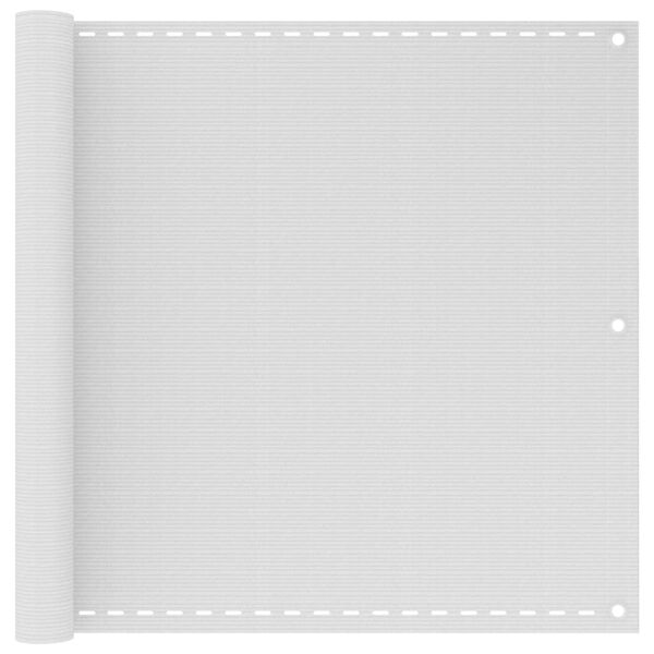 vidaXL Balkonsko platno belo 90x300 cm HDPE