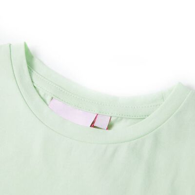 Otroška majica s kratkimi rokavi nežno zelena 92