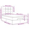 vidaXL Otomanska postelja z vzmetnico rjav 120x200 cm blago