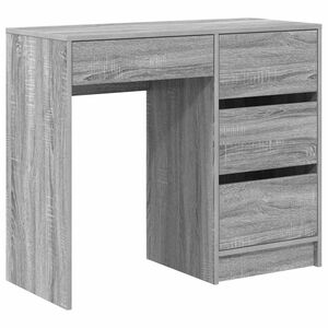 vidaXL Miza Siva Sonoma Inženirski les 90 x 37.5 x 75 cm