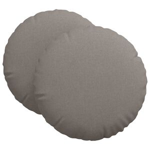 vidaXL Sedežne blazine 2 pcs Taupe &Oslash;80 x 29 cm blago