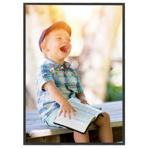 vidaXL Foto okvirji 3 kosi namizni črni 18x24 cm MDF