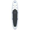 vidaXL Napihljiva SUP deska z jadrom komplet modre in bele barve