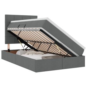 vidaXL Postelja z dodatnim prostorom za shranjevanje in LED osvetlitvijo