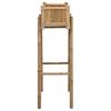 vidaXL Vrtni lonček s stojalom Naravna 50 x 38 x 114 cm Bambus