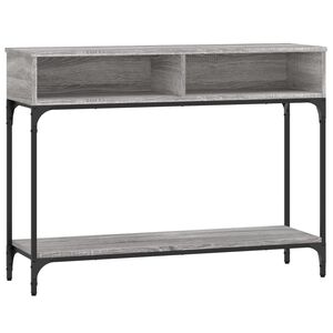 vidaXL Klubska mizica siva sonoma 100x30,5x75 cm inženirski les