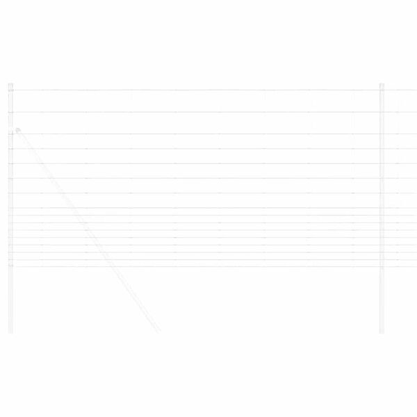 vidaXL Pašna ograja srebrna 50 x 1,2 m Pocinkano jeklo