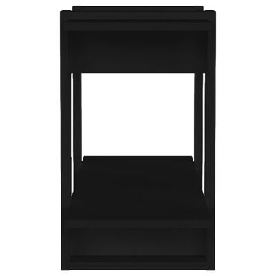 vidaXL Knjižna omara/pregrada črna 80x30x51 cm
