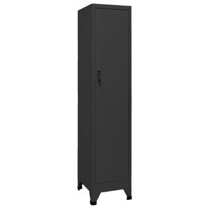vidaXL Omara s ključavnico antracitna 38x45x180 cm jeklo
