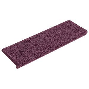 vidaXL Stopni&scaron;čne preproge 15 kosov 65x21x4 cm temno vijolične pravokotne robove