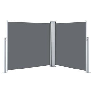 vidaXL Zložljiva stranska tenda antracitna 100x600 cm